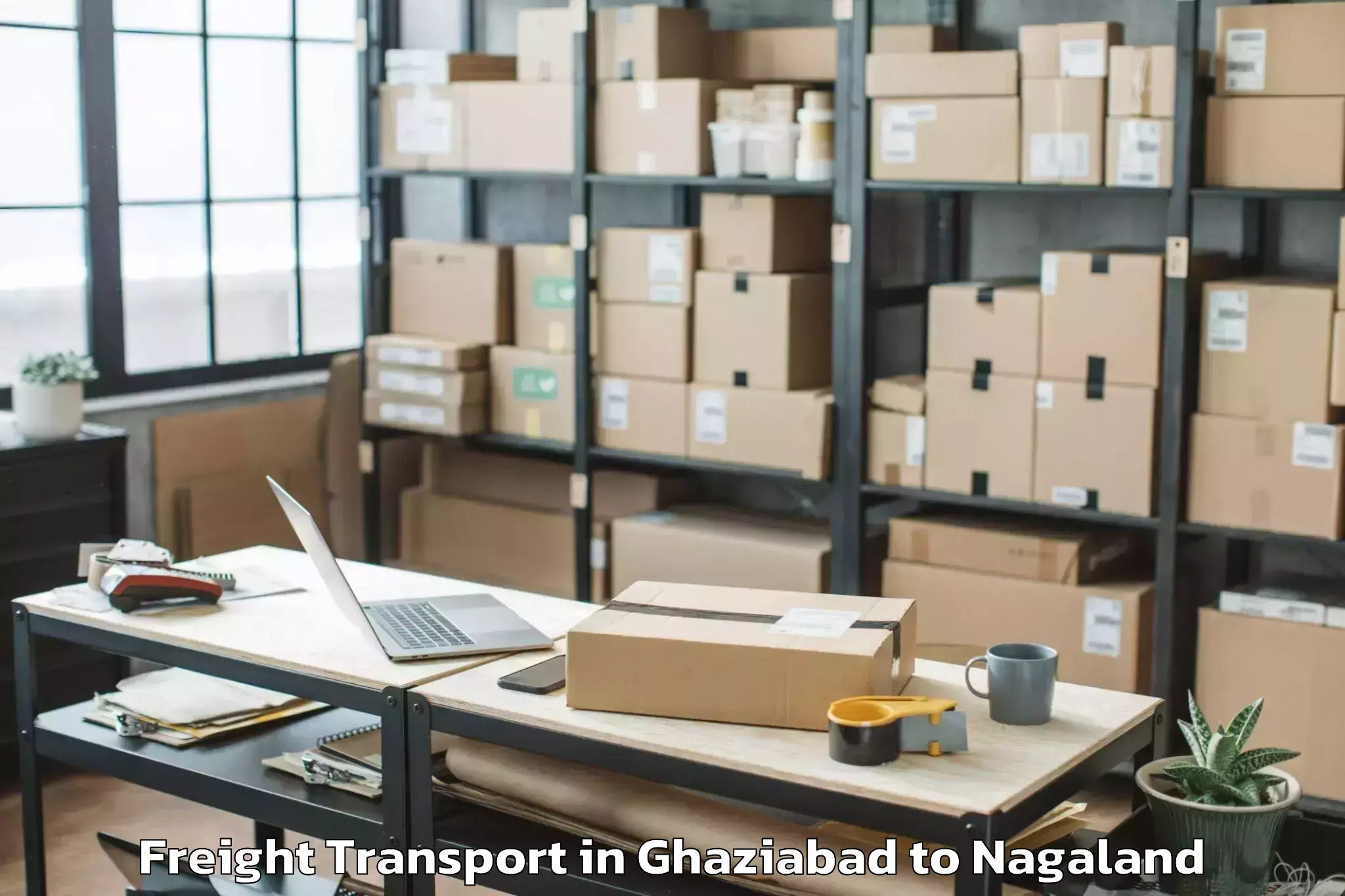 Trusted Ghaziabad to Sechu Zubza Freight Transport